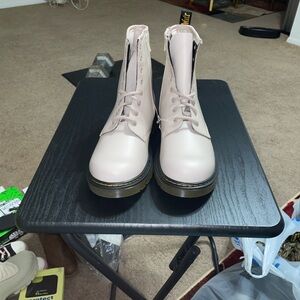Dr. Martens Women's Cream Combat Boots